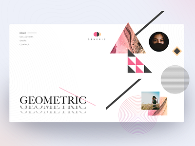 Generic website concept brutal clean clean ui collection concept design fashion fashion design fullpage geometric geometry landing lines matid page promo ui web website woman