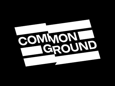 Common Ground common flag ground logo typography