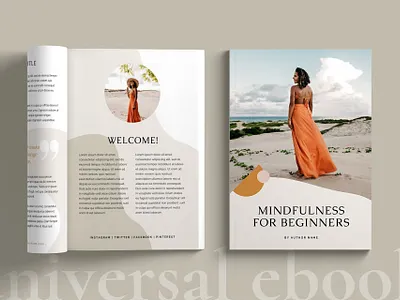 Soulpreneur eBook template | CANVA branding brochure canva catalogue clean download ebook ebook cover ebook design ebooks elegant free indesign magazine modern quote template universal vegan workbook