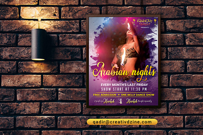 Poster Design for Belly Dance Show belly dance dance party event flyer flyer design party poster poster poster design