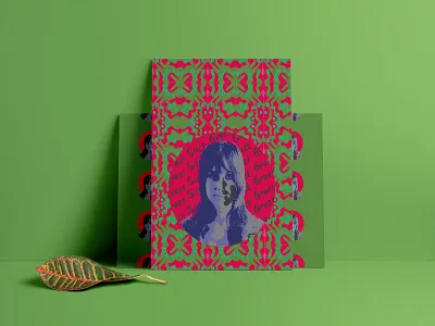 Grace is taking you on a trip illustration jefferson airplane low contrast patterns psychedelic art rock n roll woodstock