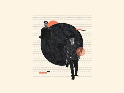 Man on hole #PhotoCollage adobe adobe indesign collage collageart collagephoto creative design design editorial editorial layout photo collage photoshop standing standing man