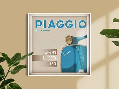 Piaggio Vespa design heritage icon illustration italian italy legend piaggio scooters transport vintage