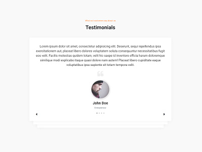 Testimonial UI Owl-carousel design adobe xd bootstrap 4 box design card cards ui testimonial testimonials