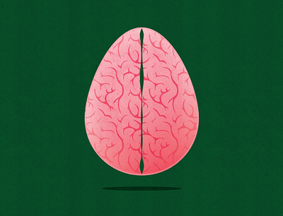 Happy Easter! brain brainstorm conceptual easter easter egg easter eggs editorial editorial illustration ideas ideation illustration illustrator innovate innovation mental health neurology pattern rethink texture textured