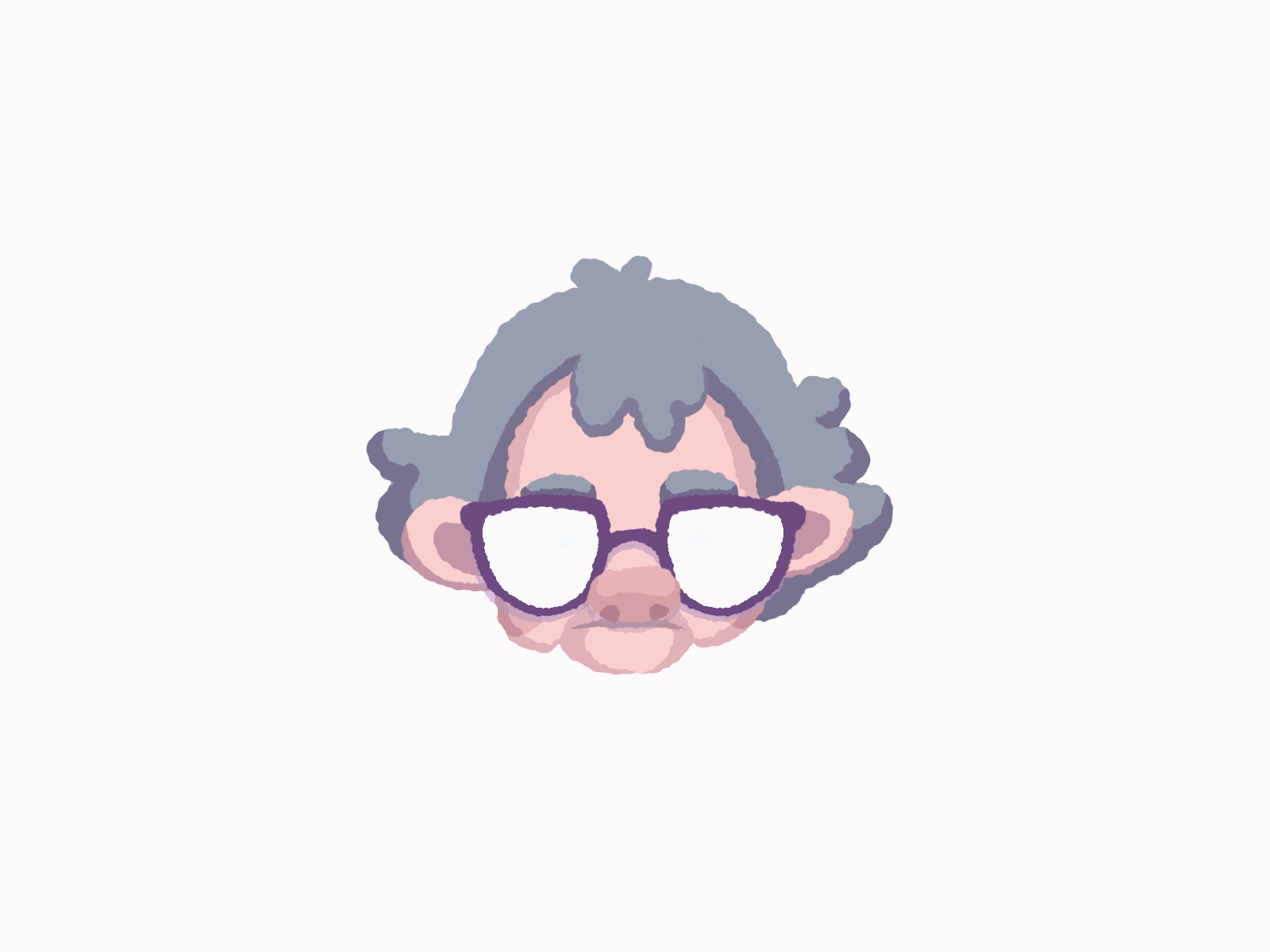 rad granny animation clip studio paint cool cute glasses gradient grandma grandmother granny icon motion motiongraphics reflection sticker