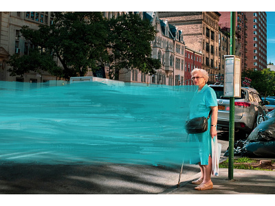 Turquoise art artwork mixemedia newyork photography procreate streetphoto