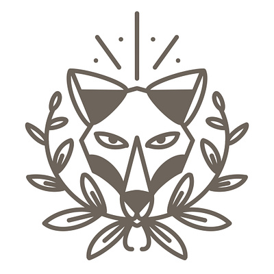 Fox Line Icon branding commercial art digital art digital illustration editorial design editorial illustration iconography illustration line lineart logo vector
