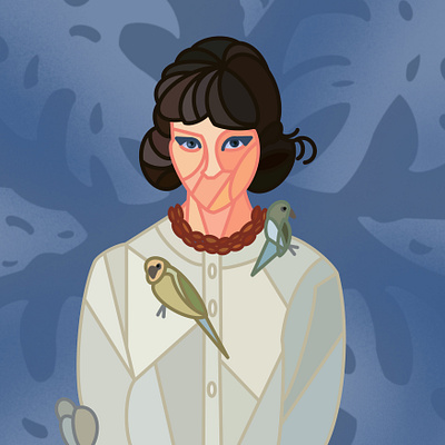 Anna Karina character design commercial art design digital art digital illustration digital painting digitalart editorial illustration film illustration poster vector