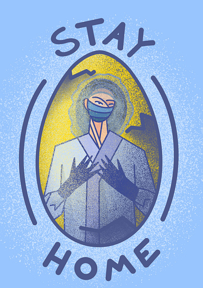 Stay Home Easter NHS branding design digital art digital illustration digital painting easter editorial design editorial illustration illustration nhs stayhome vector