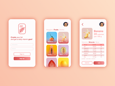 VITAMIN APP (2) app app design branding design figma interface modern project sketch ui ui design ui kit ui ux design uiux ux ux design ux ui ux ui design ux ui workflow uxui