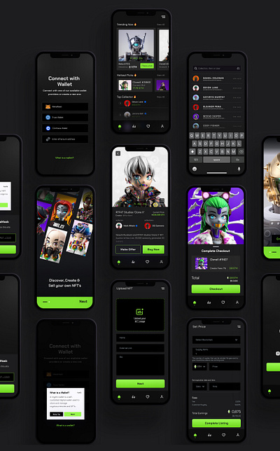 Discover NFT's 🚀🤑 with Ease - Case Study app crypto graphic design mockup nft product design ui ux wallet web 3