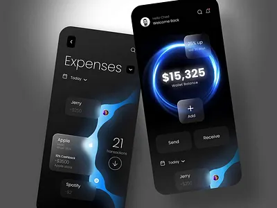 Finance App Design app bank bank app banking banking app design finance finance app financial fintech futuristic mobile app modern money money app money transfer send money transaction transfer money wallet
