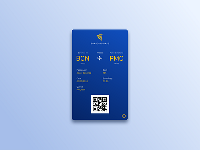 Daily UI 024 - Boarding pass boarding pass daily ui challenge dailyui dailyui 024 mobile boarding pass mobile design ryanair ui ui design user interface design
