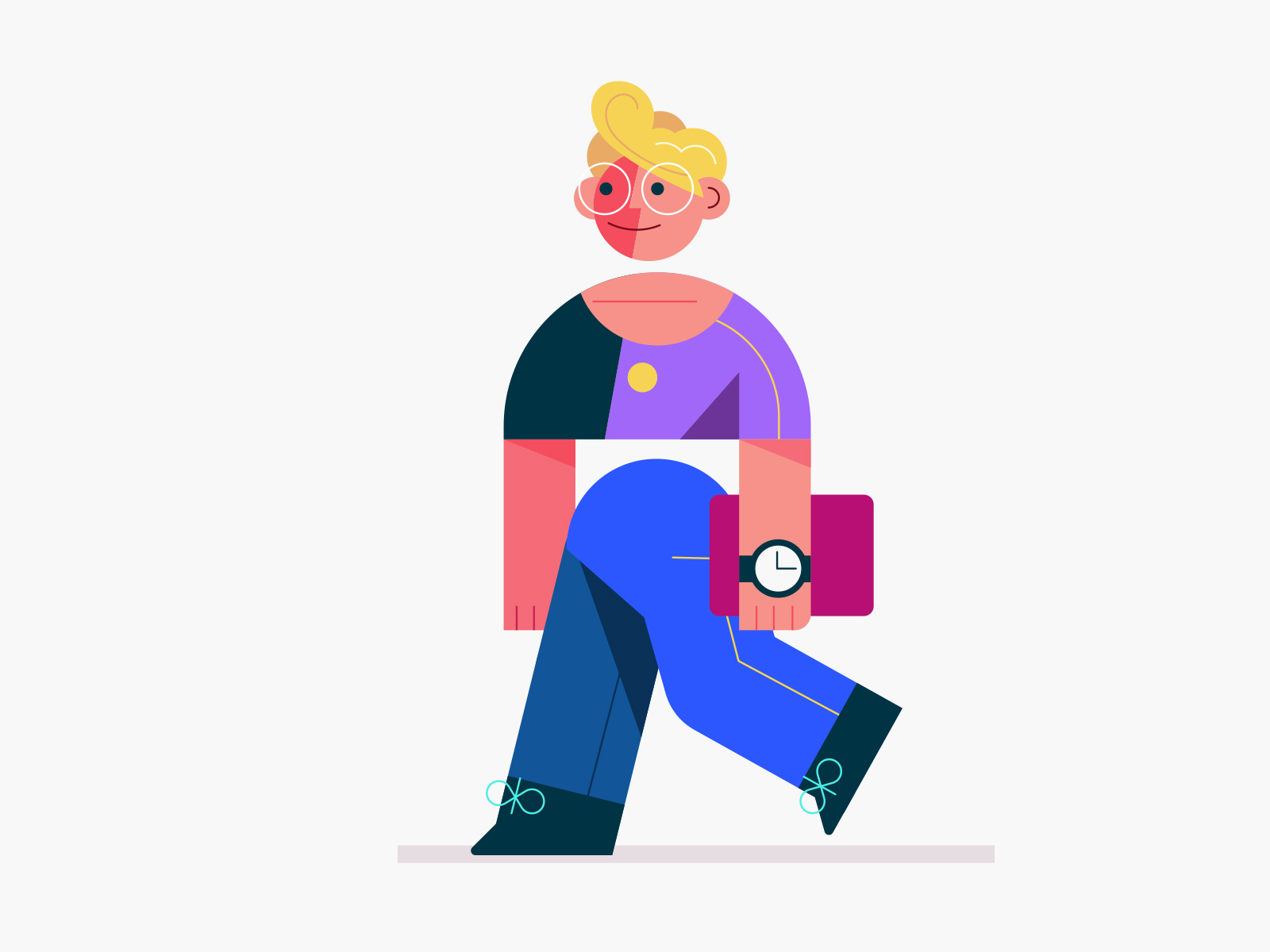 Vector Abstract Character Design Illustration, Adobe Illustrator by Mark  Rise on Dribbble