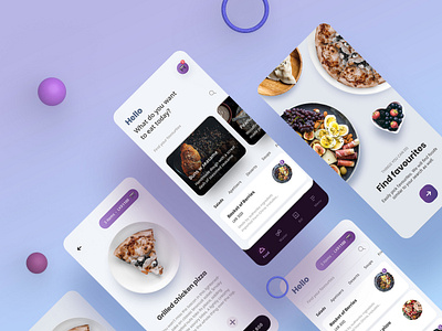 Restaurant Ordering - App Design app bill cart chef delivery designn eat ecommerce food home page meal menu onboarding order product restaurant table ui ux waiter