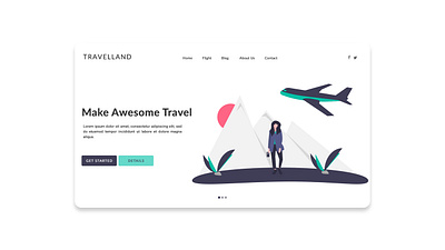 Travel Agency agency landing page design designs illustration landing page design travel agency web web design webdesig webdesign webdesigner website design