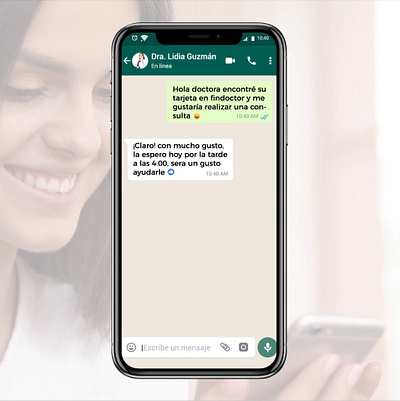 Whatsapp - Findoctor app chat design illustrator whatsapp