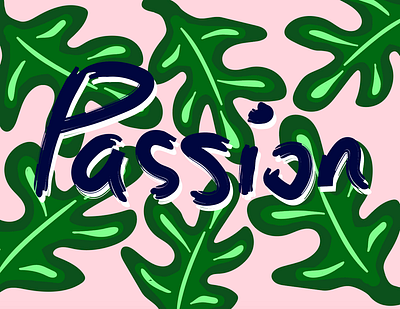 Passion Palms adobe bright color design icon icons identity illustration illustrator leaves leaves logo lettering lettering art palm tree palm trees sketch type