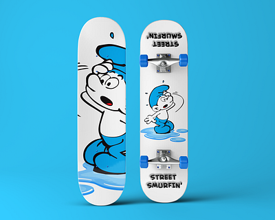 Street Smurfin' branding design illustration