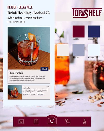Top Shelf Style Tile app app design color icon identity illustrator moodboard photography style styleguide tile topshelf type typography typography logo ui vector