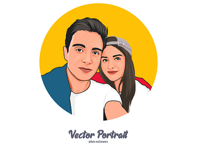 Vector Portrait artist artwork carachter cartoon digitalartwork draw illustrations portrait profilepic vectorart vexel