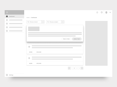 Influencer Platform lo-fidelity app dashboard flow lo fi lo fidelity lofi minimal platform prototyping user experience user experience prototype ux