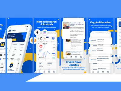 TokenPicks- Mobile App Store Screenshots Design adobe xd android app app store screenshots appdesign apple figma illustration ui ux