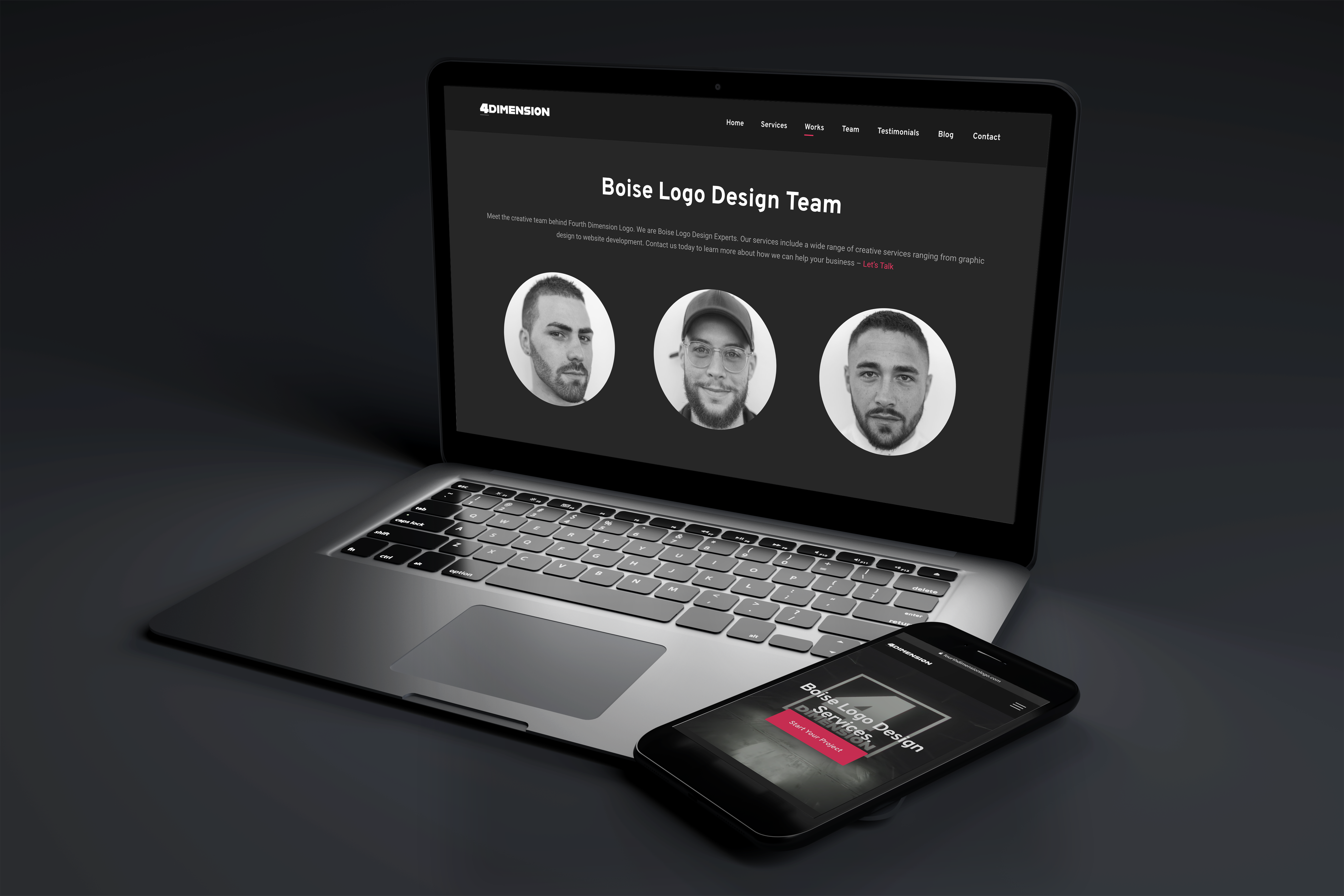 Example of Boise Logo Design Team | Fourth Dimension Logo