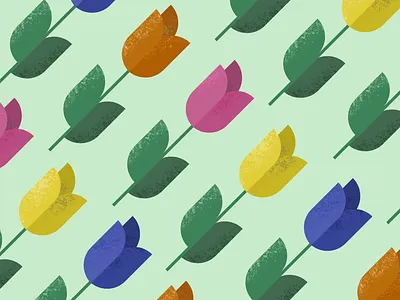 "Florals for spring? Groundbreaking." affinity designer design flower pattern flowers pattern pattern design spring tulips