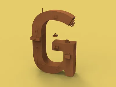 G 36daysoftype07 3d art branding design freelance minimal typogaphy