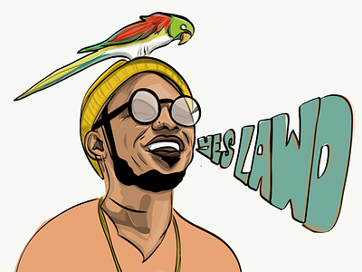 Vector Portraits - Y E S | L A W D anderson paak anderson.paak cali celebrity drummer funk hip hop malibu musician oxnard paak rb vector portrait ventura
