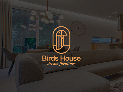 Birds House Logo birds branding business branding creative creativity design design studio forniture graphic design graphic designer helvetica interior interior design logo mark logotype luxury modern logo modernism visual identity wordmark