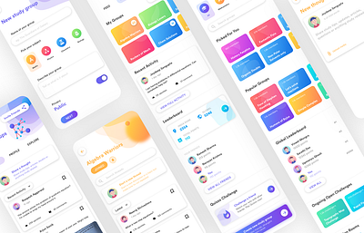 Mobile App UI - Byju's Study Forum Feature byjus education app education ui education ux ios design mobile app mobile app design mobile design mobile ui mobile uiux mobile ux ui online forum student app student network study forum study groups