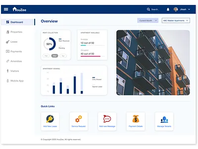 Property Management Platform apartment apartment app app design dashboard design dashboard ui landlord management app management system management tool tenant ui design web app web app design