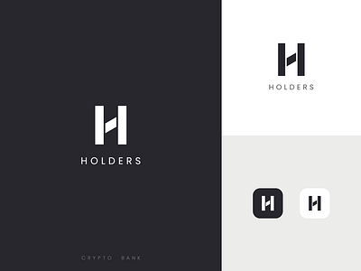 LOGO Design - Holders Crypto Bank app icons bank bank app banking blockchain crypto crypto currency crypto wallet h logo lending letter h logo design money ui ux design wallet