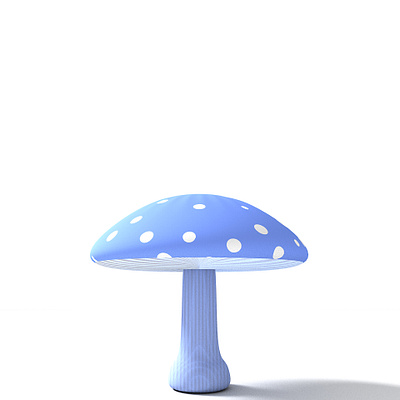 Blue - SHROOM (Rigged) 3d animation 3d art 3d model assets blue character rig gamedev indiedev lightwave 3d model mushroom render rig supji