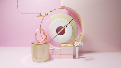 Home composition design illustration