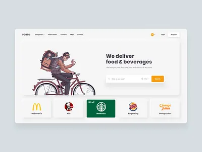 UI Design - Food Delivery creative design trends food delivery graphic design inspiration inspire landing page neumorphism restaurant restaurant app ui ui design ui ux ux design website website design