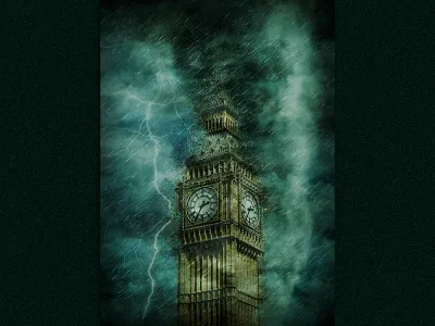 THE STORM affiche compositing design digital art graphic design photomontage photoshop poster print psd