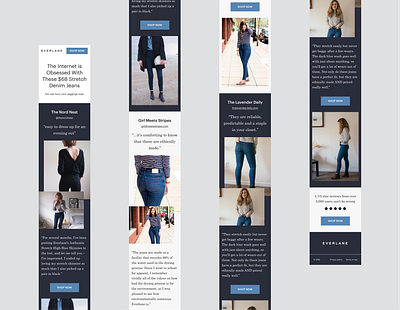 Landing Page for Everlane branding conversion conversion rate optimisation design marketing optimization ui web