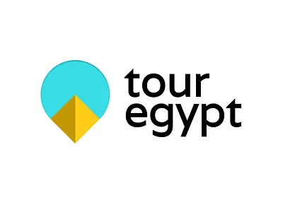 Tour Egypt Logo Concept egypt icon logo tour typography
