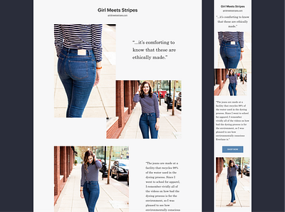 Landing Page for Everlane design marketing optimization ui web