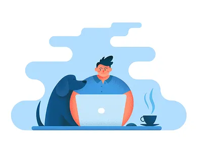 homeoffice dog homeoffice icon illustration office texture vector vector texture