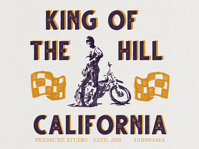 King! badge design vintage design