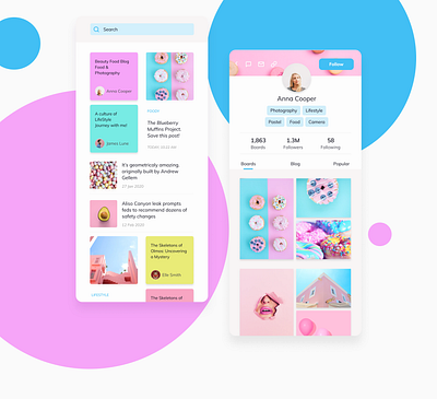 User profile #DailyUI: 006 blogger daily ui dailyui design mobile design social app ui