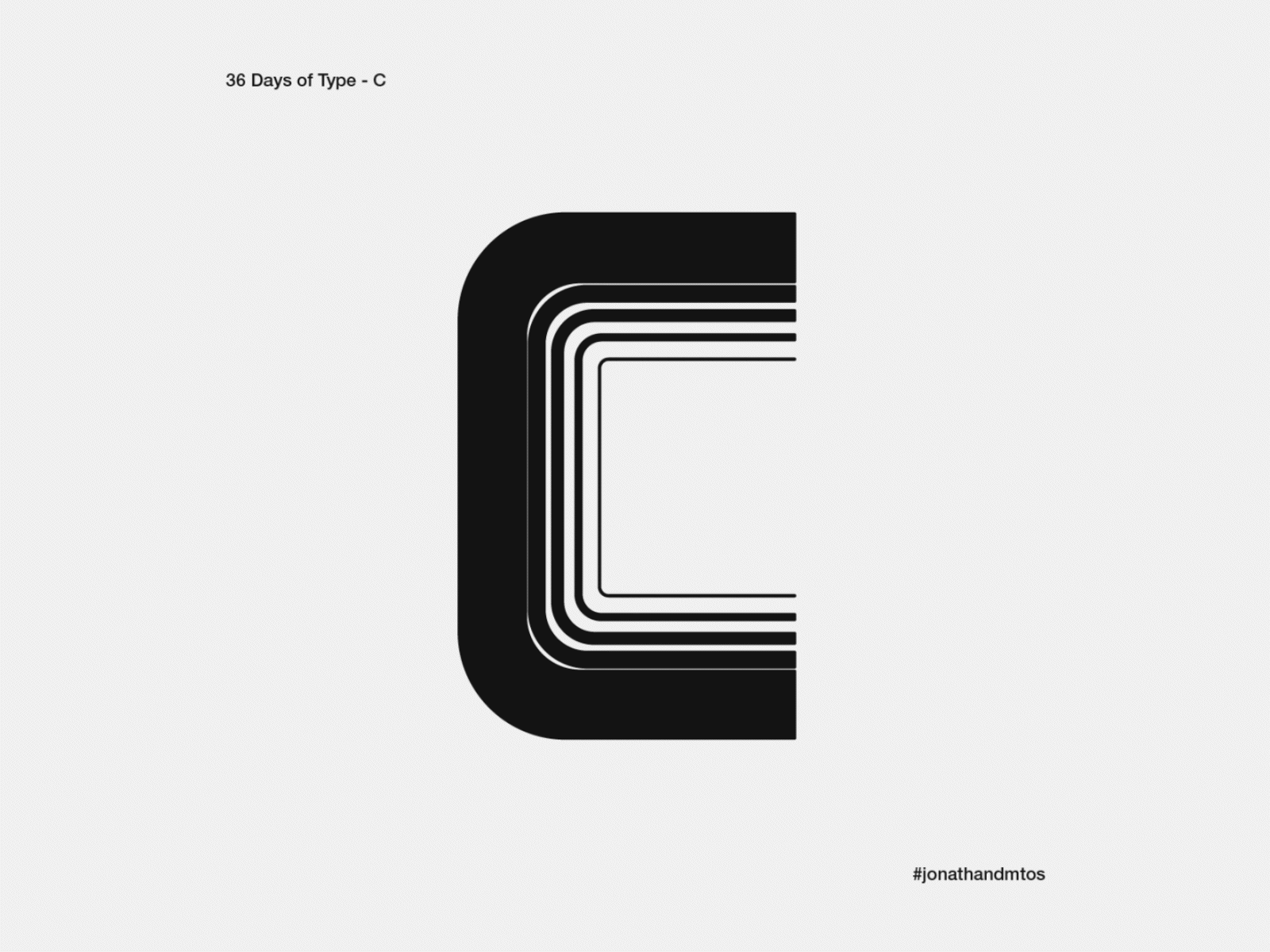 C - Day 03 36dayoftype 36daysof c 36daysoftype03 concept design designer graphic icon logo logotype logotypedesign minimal simple design typography vector