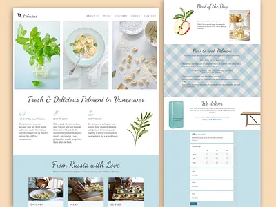 Website for a restaurant branding logo ux webdesign website