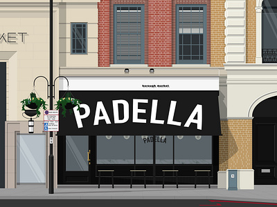 Padella flat flat illustration illustration london london bridge padella pasta restaurant trullo vector