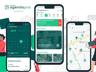 Buscador Agendapro booking mobile mobile ui ui